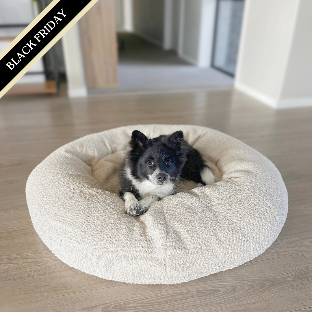 Bouclé Doughnut Bed